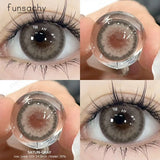 Popxstar  2Pcs Greeen Lenses Natural Colored Contact Lenses for Eye High Quality Blue Eyes Contacts Lens Yearly Beautiful Pupil