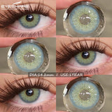 Natural Brown Eyes Contacts Color Contact Lenses Gray Lenses Cosmetic Green Eyes Lenses Yearly Blue Makeup Contact Lens