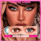Popxstar Contact Lenses Color Cosmetics Multicontact Eye Contact Lenses Korean Makeup Colored Puipls Cosmetic Natual Lens Gray Lens