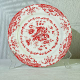 Popxstar 8/10in Vintage French Rose Ceramic Dinner Plate for Household Use Pasta Salad Dim Sum Western Dinner Plate Home Art Tableware