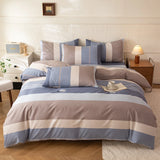 3pc  100% Cotton Printed Duvet Cover Set Includes One Duvet Cover and Two Pillowcases It's Soft Skin-friendly Cotton Bedding
