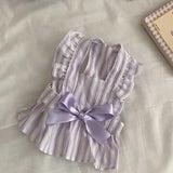 Spring Summer Princess Style Pet Dress, Thin Breathable Skirt for Cats and Small Dogs
