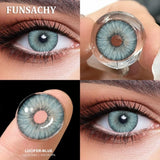 Popxstar  1 Pair Dark Black Color Contact Lenses for Eyes Natural Brown Grey Eye Contacts Beautiful Pupils Makeup Lens Yearly Use