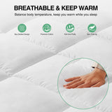 Popxstar Twin Full Size Mattress Pad Cover for Sleepers Extra Thick 5D Mattress Topper Plush Pillow Top with 8-19 Inch Deep Pocket