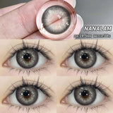 Popxstar  1 Pair Myopia Colored Contact Lenses for Eyes Brown Lens Blue Eye Lenses With Diopters Prescription Fashion Lenses