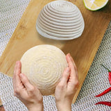 Popxstar  Bread Proofing Basket 9 Inch Round Bread Proofing Basket Box with Bread Linen Cloth for Home Sourdough Bread bread basket,Baking