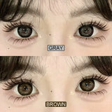 Contact Lenses Cosmetic Brown Gray Softlens Kawaii Contacts for Eye Beauty Makeup