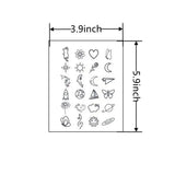 Popxstar  138 Patterns 15 Days Temporary Tattoo Stickers Waterproof 15 Days Tattoo Cute Small Fresh Pattern Fake Tattoos