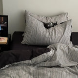 4Pcs Bedding Set Beddings Sets Full Futon Set Striped Bed Linen Complete Teen Bedrooms Duvet Pillowcase Cover Flat Sheet