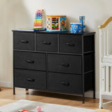 Popxstar Desser For Bedroom With 7 Fabric Drawers Organizer Storage Closet Chest Clothes For Living Room Display Cabinet Of Furniture