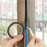 Popxstar 3 Rolls Dustproof Cooktop Gap Adhesive Tape Door Window Seal Waterproof Black For Gap Sealing Adhesive Tape Kitchen Accessories