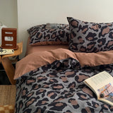 4Pcs Bedding Set Minimalist Color-Blocking Striped Bed Linen Double Bedroom Bedspread Sheets With Pillowcase Bedding Duvet Set