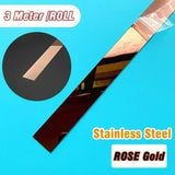 Popxstar  Plate Strip Black Titanium Decorative Strip Gold Background Wall Ceiling Ceiling Wrap Edge Strip Titanium Alloy Self-adhesive