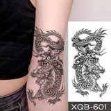 Popxstar Waterproof Temporary Tattoo Sticker Japanese Phoenix Flame Flash Tatto Feather Totem Body Art Arm Leg Waist Fake Tatoo Men Women