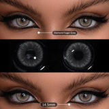 Popxstar  Contact Lenses 2Pcs Blue Green Contact Lenses Color Permanent Makeup Machine Changing Pupil and Eyes Color Fashion Lenses