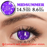 1 Pair Halloween Cosplay Lenses Color Contact Lenses for Eyes Anime Lenses Violet Lenses Purple Lenses Cosplay Red Lens
