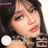 1 Pair Korean Lenses Color Contact Lenses for Eyes Lenses with Diopters Myopia Lenses Brown Lenses Natural Eye Lenses