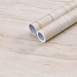Popxstar Wood Grain Peel and Stick Wallpaper Self Adhesive Removable Contact Paper Plank for Countertop Cabinets Vinyl Film Roll