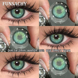 Popxstar  2pcs Black Series Color Contact Lenses Natural Gray Eye Lens Beautiful Pupils Yearly Fashion Brown Softlens Cosmetics