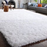 Popxstar Fluffy Rugs for Bedroom Fuzzy Area Rugs for Living Room Soft Kids Carpet Non Slip Rugs for Hardwood Floors Room Decor