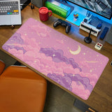 Popxstar Pink Mouse Pad Skyscape Large Mousepad 90x40 Gaming Accessories Pads Rubber Computer Desk Mat Xxl Extended Mouse Mats