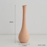 Popxstar Home Decor Ceramic Vase for Flower Arrangement Nordic Office Desk Cabinet Ornament Kitchen Accessories Dining Table Decor