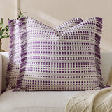 45x45/60x60cm Bohemian Pillow Covers Yarn-dyed Polka Dot Cushion Covers Tassel Edge Pillow Case for Living Room Bedroom Sofa Car