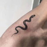 Popxstar  1 Sheet Snake Clavicle Tattoo Sticker Waterproof Lasting Temporary Tattoo