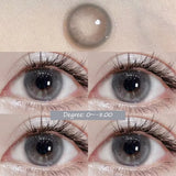 Popxstar 1 Pair Blue&Green Lenses Colored Eyeglass Lenses Bright Beauty Pupils Eye Color Lenses Myopia With Diopter Fashion Lens