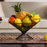 Metal iron storage basket vegetable fruit snack storage tray kitchen living room home hotel restaurant cafe