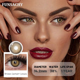 1 Pair Blue Color Contact Lenses Grey Pupils Fashion Natural Soft Lens Eye Makeup Contacts Cosmetics Color Lens Yearly