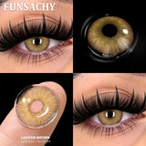 1 Pair Fashion Color Contact Lenses for Eyes Blue Natural Lenses Green Beauty Pupils Softlens Yearly Cosmetic Women Men