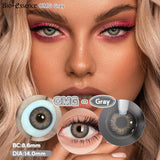 Popxstar  0~-6.50 1 Pair Colored Contact Lenses with Degree Myopia Lenses Natural Look Eye Contact Prescription Lenses