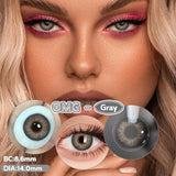 Popxstar 1 Pair Colorcon Colored Contact Lenses with Degree Myopia Lenses Blue Eye Lenses Green Lenses Natural Eye Lenses
