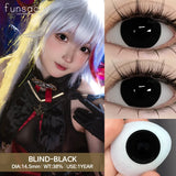 Popxstar  1Pair Cosplay Colored Contact Lenses for Eyes Halloween Lenses Red Eye Contacts Black Lenses Yearly Anime Cosplay Lens