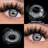 Popxstar  1pair IKEREL Color Contact Lenses for Eyes Blue/Brown/Gray/Green Softlens Natural Eye Contacts Yearly Cosmetics Pupils