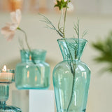 Popxstar Glass Table Vase Creative Flower Vase Decorative Glass Bottles Clear Glass Vases for Centerpieces Home Decor Nordic Vase