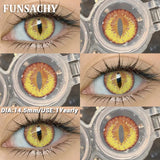 Popxstar  1 Pair Crazy Halloween Cosplay Contact Lenses Eye Makeup Lens Vampire White Black Red Contacts Anime Cosplay Softlens