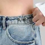Popxstar Lazy Person Adjustable Seamless Invisible Waist Buckle Jeans Waist Tightening Tool