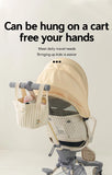 Popxstar INS Cute Baby Diaper Storage Bag Baby Supplies Toys Clothes Storage Bag Cotton Embroidery Multifunctional Mommy Storage Basket