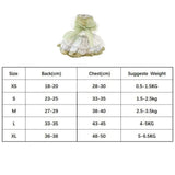 Cute With Bow Pet Princess Dress Breathable Exquisite Dog Skirt Soft Cat Skirt Spring/Summer