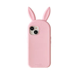 Popxstar  Cute 3D Bunny Rabbit Ear Silicone Phone Case for IPhone 13 14 15 16 Pro Max Japan Ins Funny Cartoon Shockproof Back Cover Case