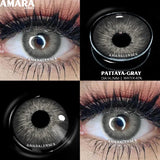 Popxstar  Natural Colored Contacts Lenses Brown 2pcs Contacts Beautful Pupils Color Contacts Yearly Makeup Cosmetic Contact Lens