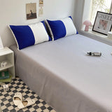 Popxstar Bed Linen Bed Sheets Set Stripes Dots Duvet Cover Set Quilt Cover Bed Sheet Quilt Sets Queen Size INS Blogger Comforter Sets