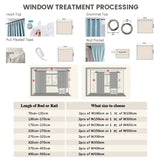 Popxstar Small Window Curtains for Bedroom Short Curtain for Bathroom Living Room Doorways Rideaux Cortinas Small Tende High Shading 85%
