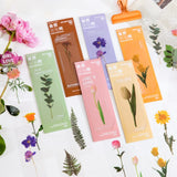 Popxstar 5Pcs Flower Series Bookmarks for Books PVC Book Mark Page Marker Cute Stationery Student School Supplies