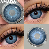 Popxstar  1 Pair Black Color Contact Lenses for Eyes 14.5mm Fashion Contact Lenses Brown Natural Contact Lenses Gray Soft Lens