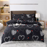 Popxstar  Strawberry Bedding Set, Pink Kawaii Strawberry Duvet Cover Soft Reversible Comoforter Cover with 2 Pillowcases for Women Girls
