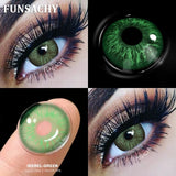Popxstar  1Pair New Colored Contact Lenses for Eyes Big Black Eye Lens Natural Yearly Cosmetics Beauty Women Men Pupils Fast Ship