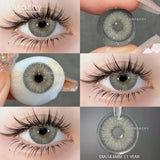 Popxstar  Korean Lenses Color Contact Lenses for Eyes 1pair Natural Colorcon Eye Lens Blue Green Eye Lens Beautiful Pupil Yearly